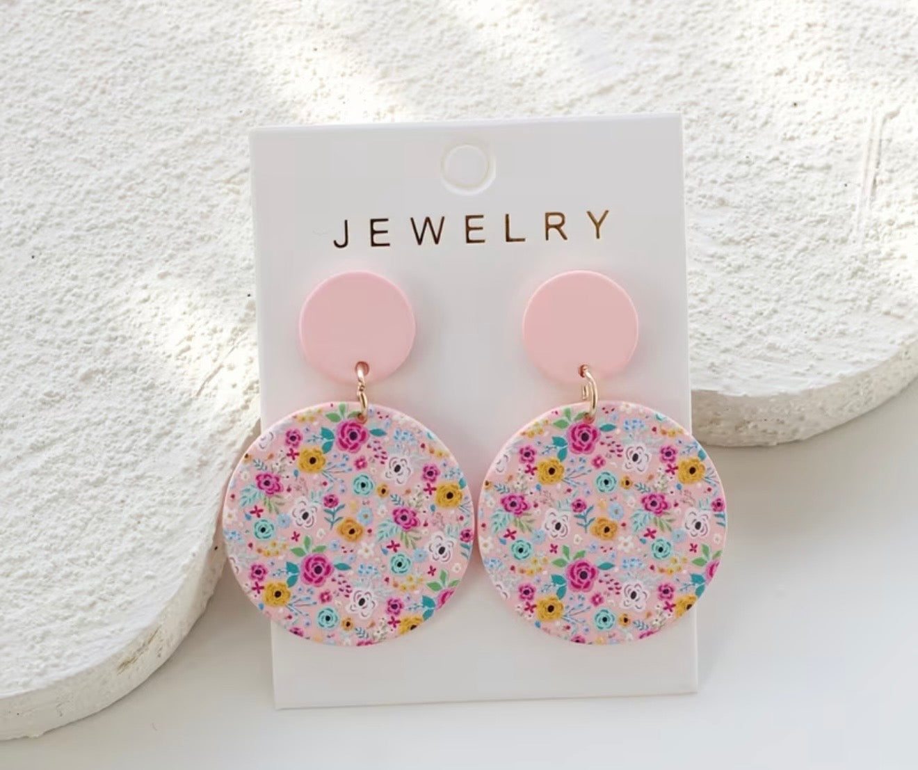 Floral drop earrings